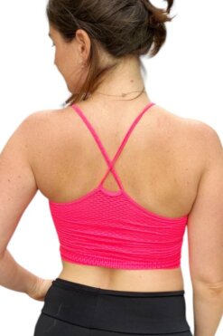 Top en Lycra mesh tramada