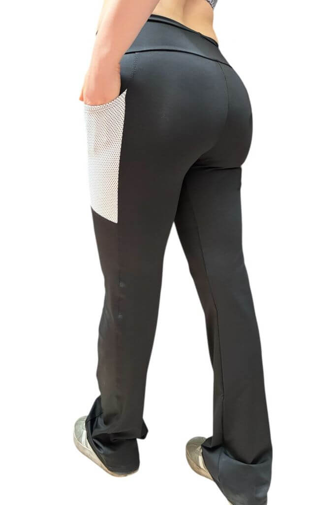 Calza recta con bolsillos en microfibra bifaz - Imagen 2