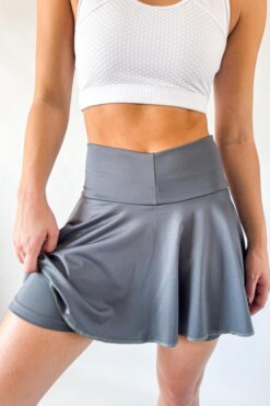 Pollera en Lycra con ciclista con bolsillos