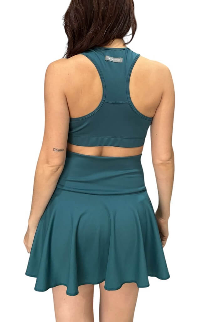 Pollera con ciclista con bolsillos internos petróleo - Imagen 2