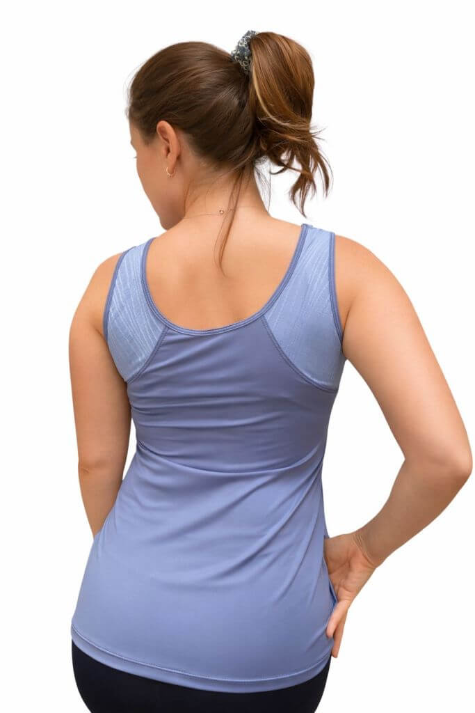 Musculosa en Lycra liviana con breteles en Jacquard - Imagen 2