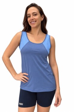 Musculosa en Lycra con Jacquard