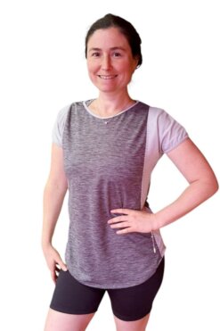 Remera en microfibra bifaz