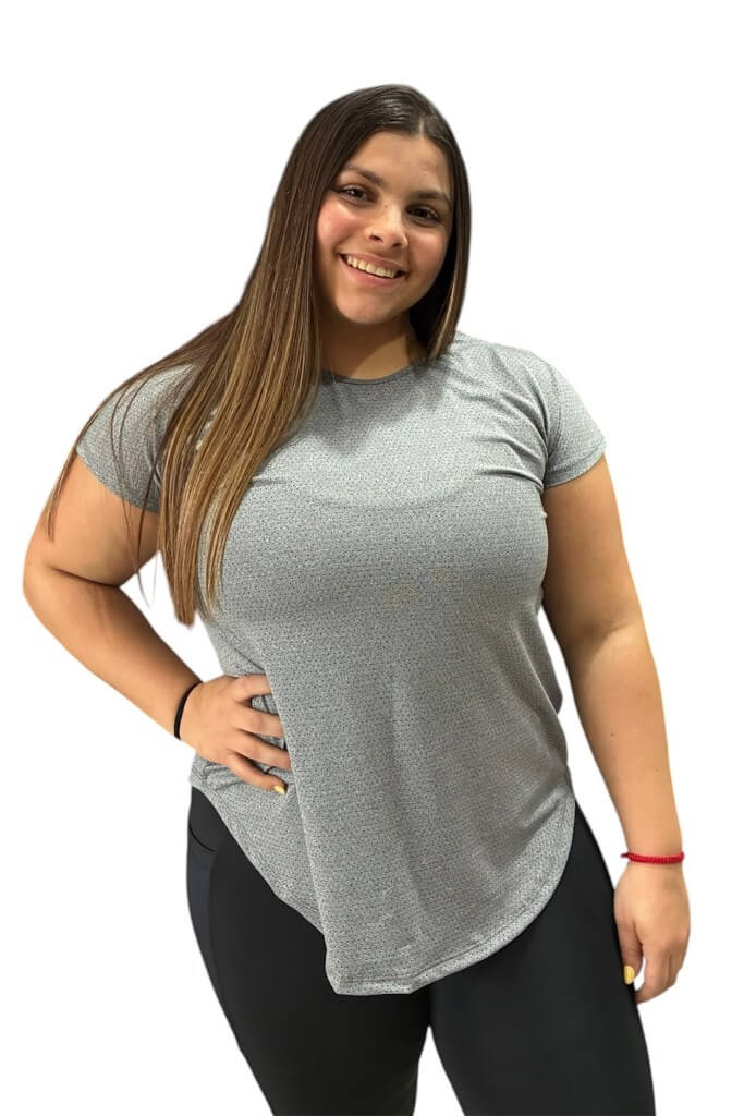 Remera amplia en lycra mesh aireada - Imagen 3