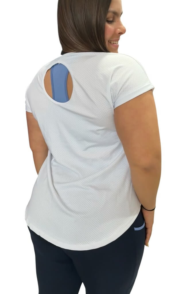 Remera en lycra mesh aireada
