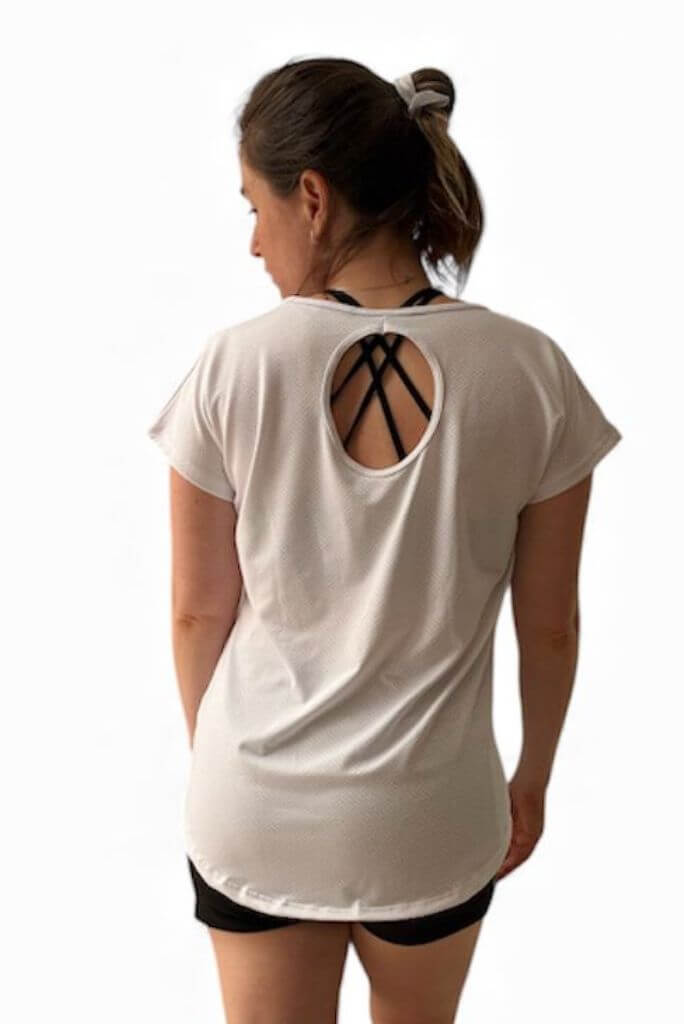 Remera en lycra mesh aireada