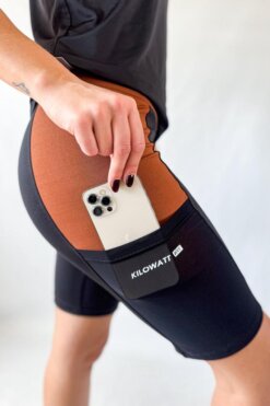Biker en Lycra con bolsillos en microtul