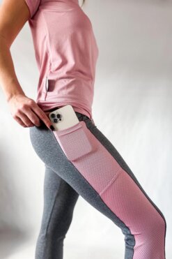 Pescadora en Vaplex con bolsillos rosa viejo