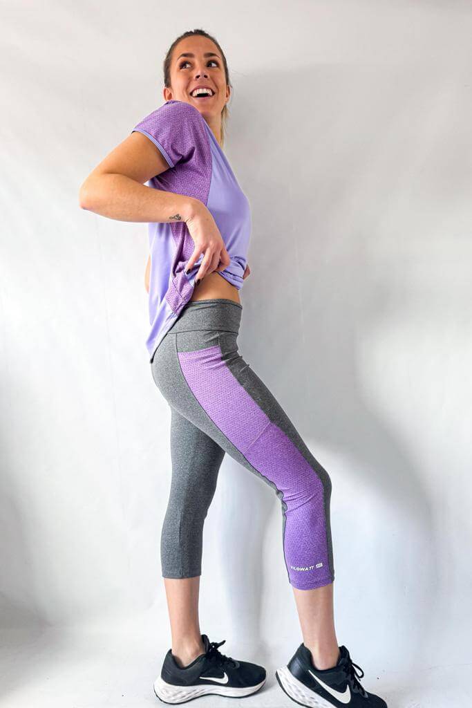 Pescadora en Vaplex con bolsillos en mesh violetas - Imagen 4