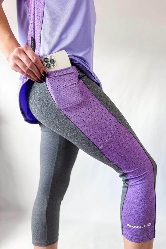 Pescadora en Vaplex con bolsillos en mesh violetas - Imagen 6