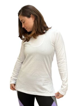 Remera manga larga en Algodón 100%