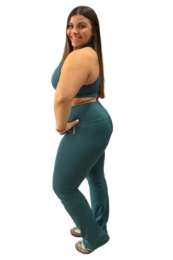 Calza recta en Lycra con cintura reductora